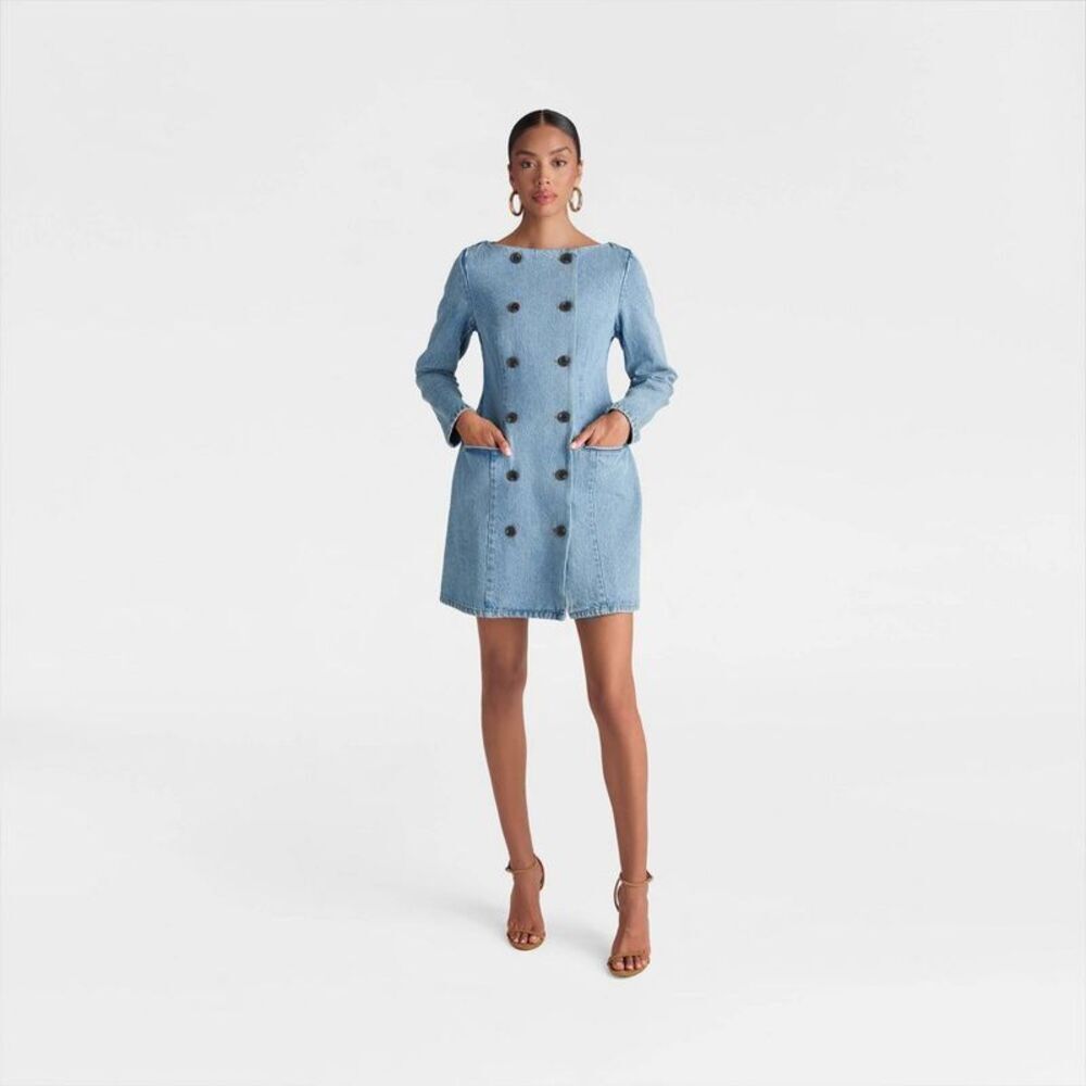 KBB by Kahlana -  Women's 'The Tuxedo Mini Dress' - V Blue